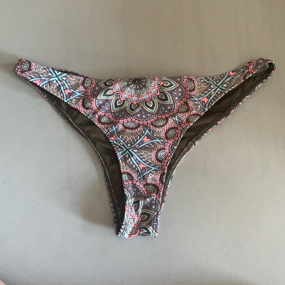 mandala patterned bikini bottoms